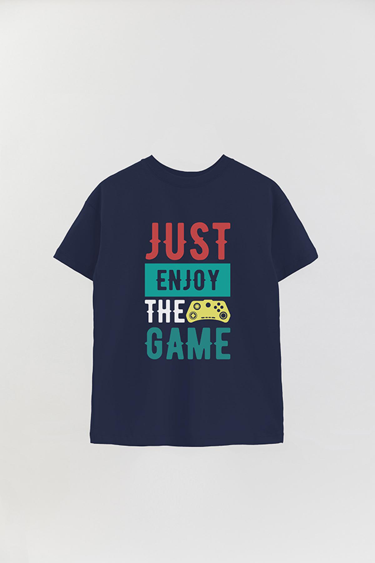 REMERA OVER ESTAMPADA GM JUST ENJOY THE GAME