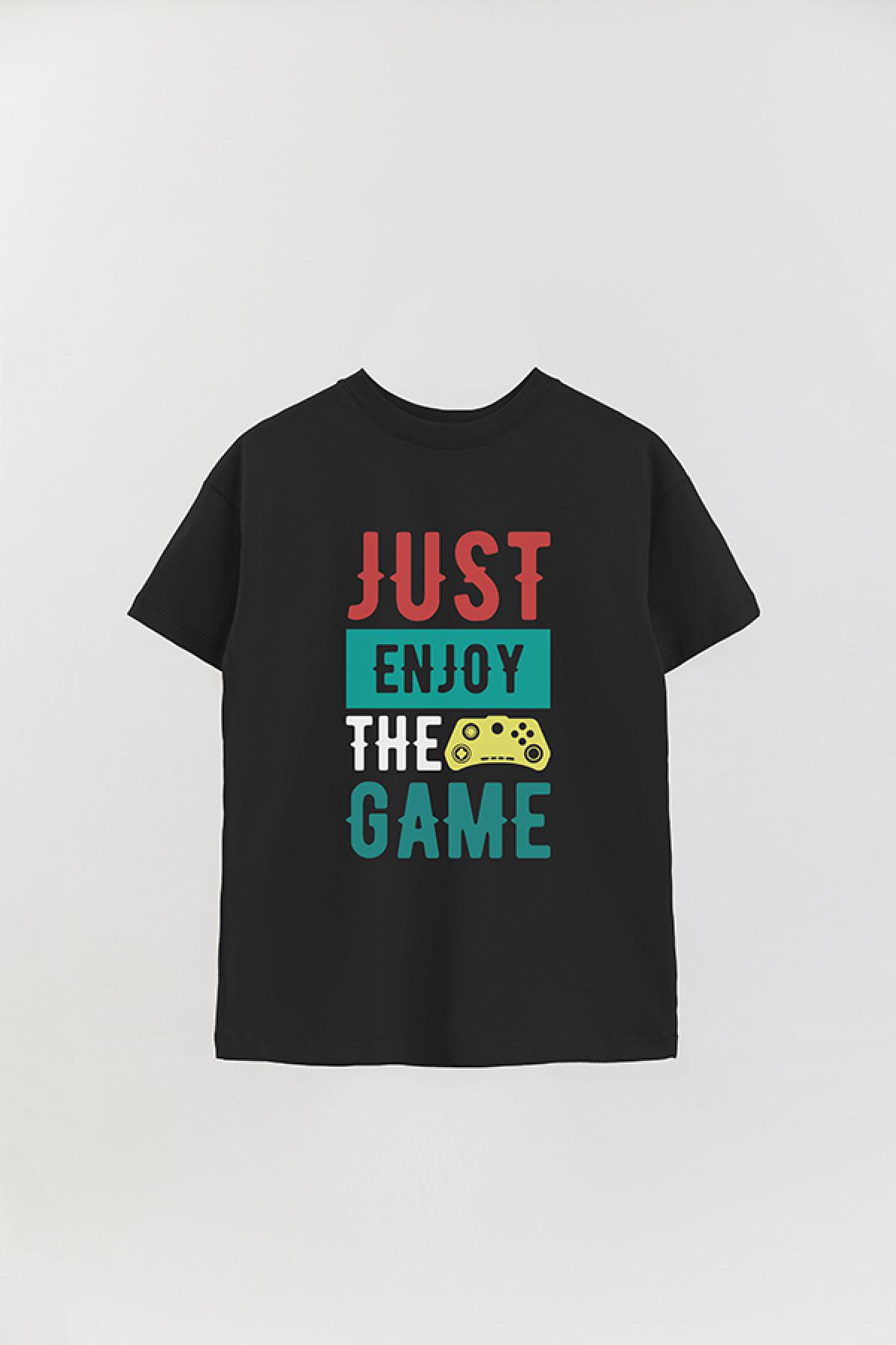 REMERA OVER ESTAMPADA GM JUST ENJOY THE GAME