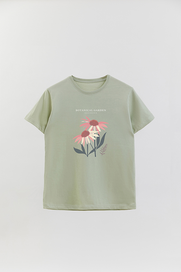 REMERA BASICA ESTAMPADA GARDEN 8