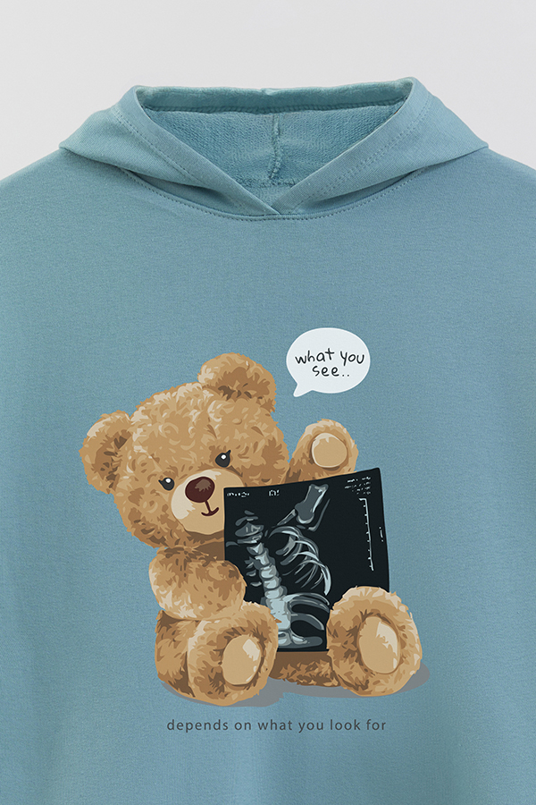 HOODIE RÚSTICO BOY TEDDY WHAT YOU SEE