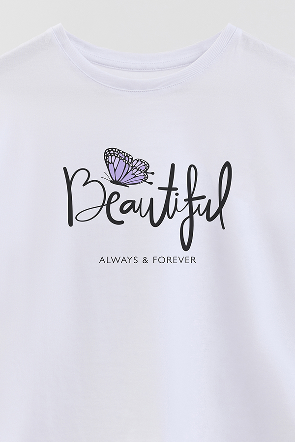 REMERA GIRL OVER BEAUTIFUL ALWAYS