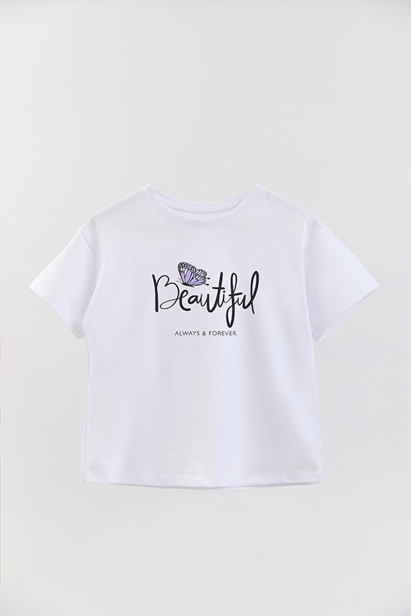 REMERA GIRL OVER BEAUTIFUL ALWAYS