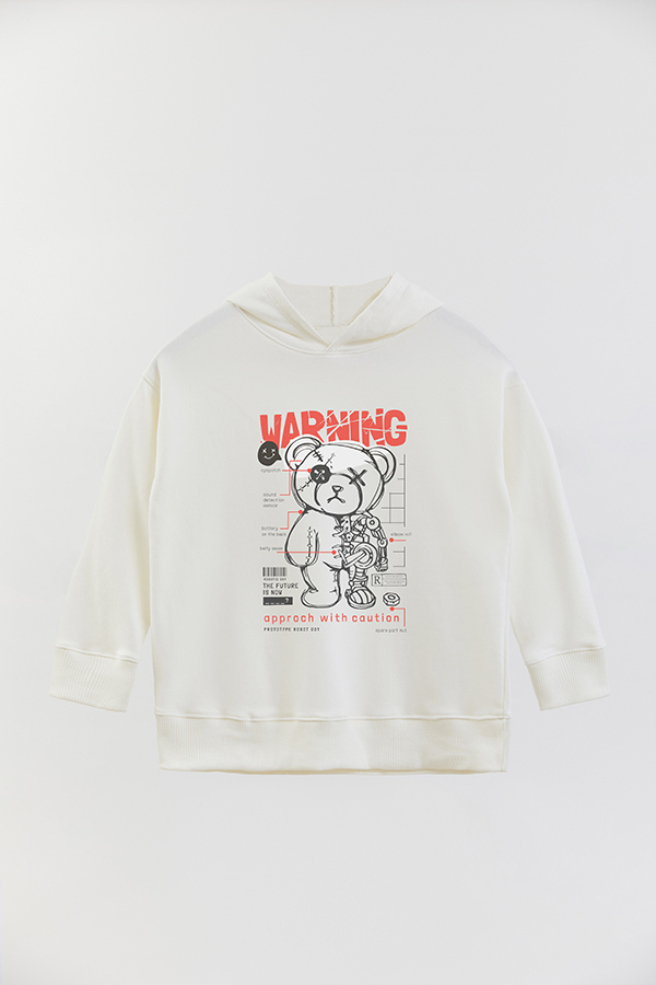 HOODIE RUSTICO BOY TEDDY WARNING