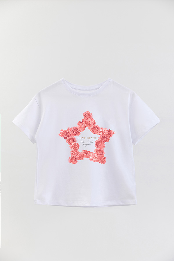 REMERA GIRL OVER STAR CONFIDENCE