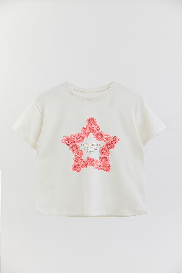 REMERA GIRL OVER STAR CONFIDENCE