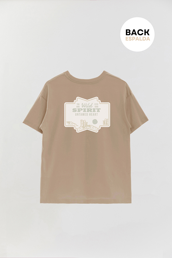 REMERA OVER ESTAMPADA WILD SPIRIT