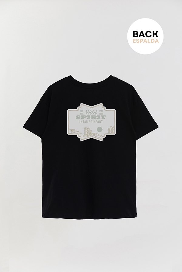 REMERA OVER ESTAMPADA WILD SPIRIT