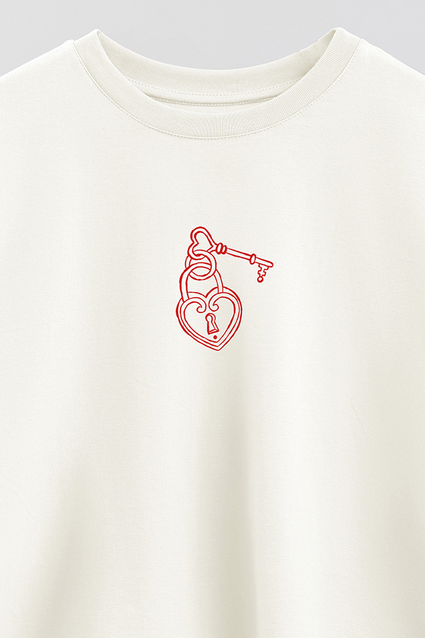 REMERA CROP ESTAMPADA FABULOUS VALENTINE KEY