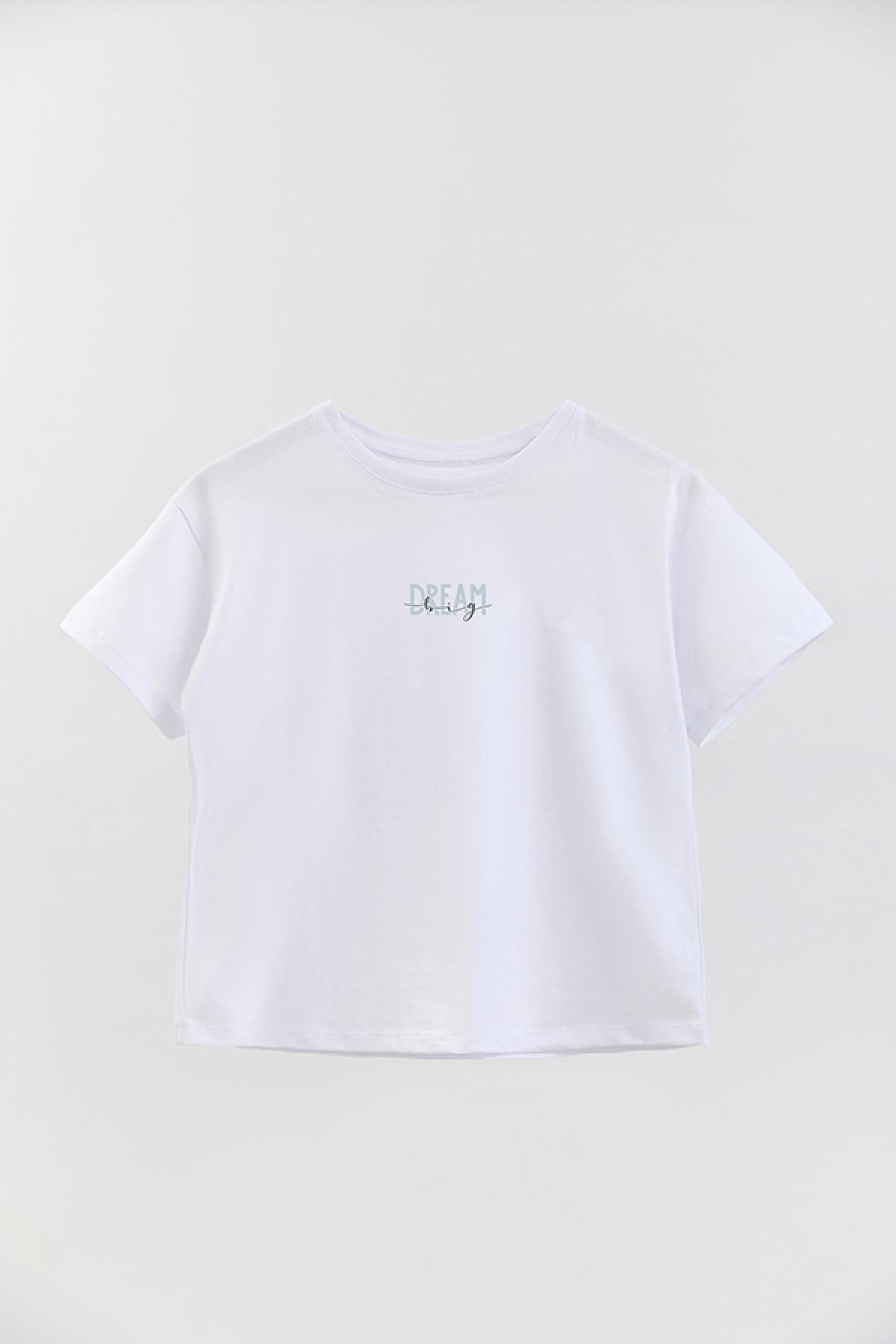 REMERA GIRL OVER MIN DREAM BIG