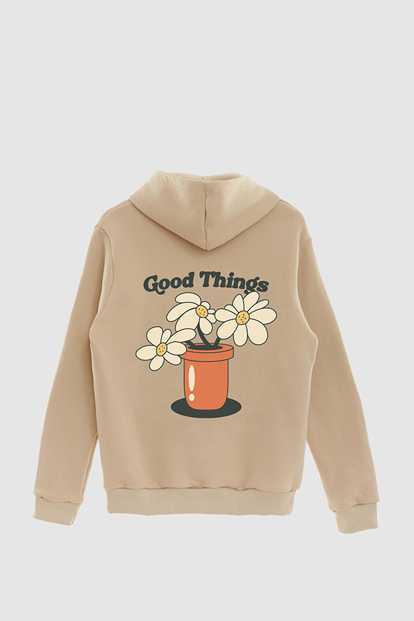 HOODIE ESTAMPADO CARTOON ILLUSTRATION GOOD THINGS