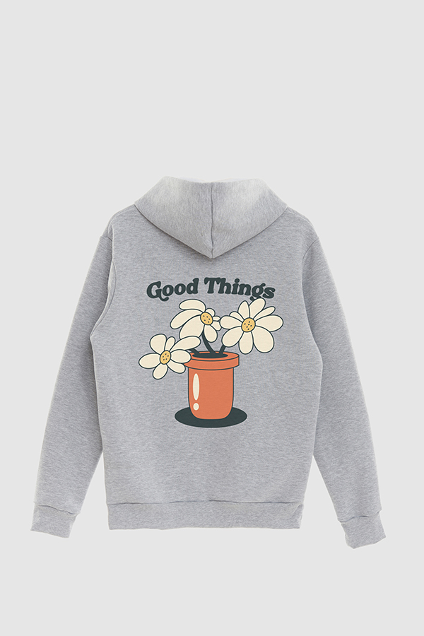 HOODIE ESTAMPADO CARTOON ILLUSTRATION GOOD THINGS