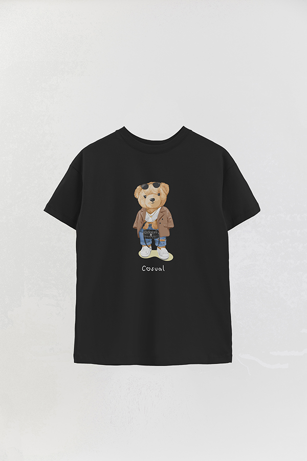 REMERA OVER ESTAMPADA UNISEX TEDDY CASUAL