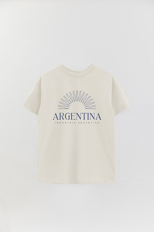 REMERA OVER ESTAMPADA ARG MS INDUSTRIA ARGENTINA
