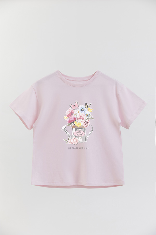 REMERA GIRL OVER SWEET HOME