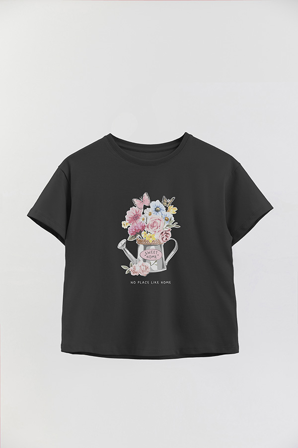 REMERA GIRL OVER SWEET HOME