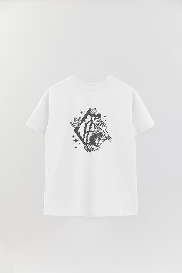 REMERA OVER ESTAMPADA TGR TIGER DIAMOND