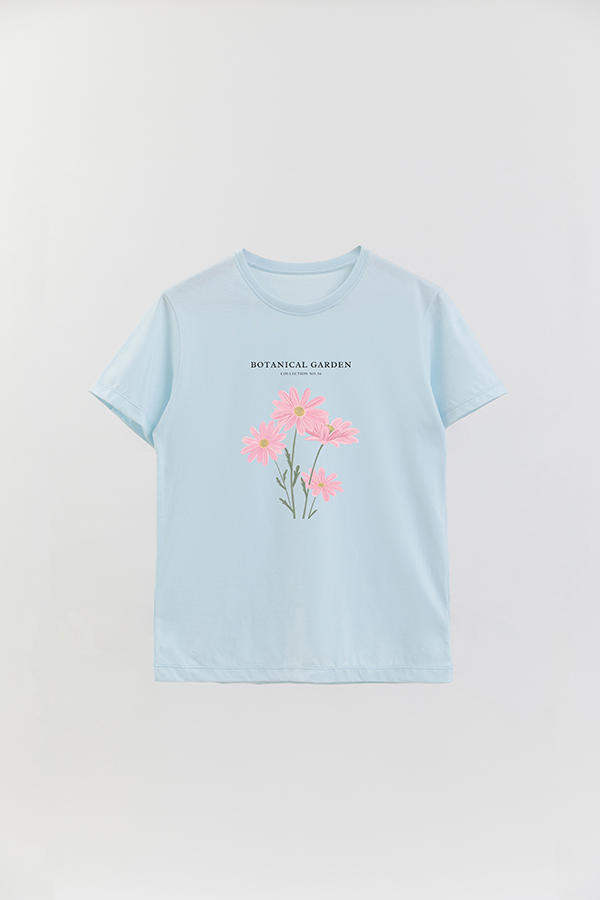 REMERA BASICA ESTAMPADA GARDEN 36