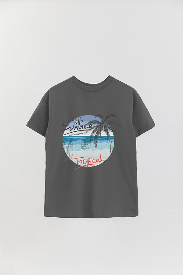 REMERA OVER ESTAMPADA HELLO SUMMER