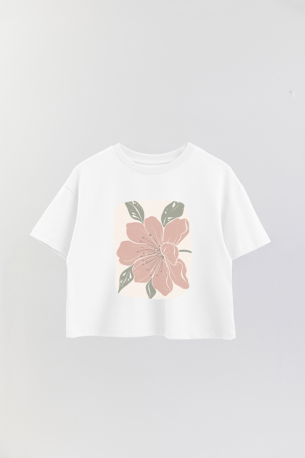 REMERA CROP ESTAMPADA ART 163