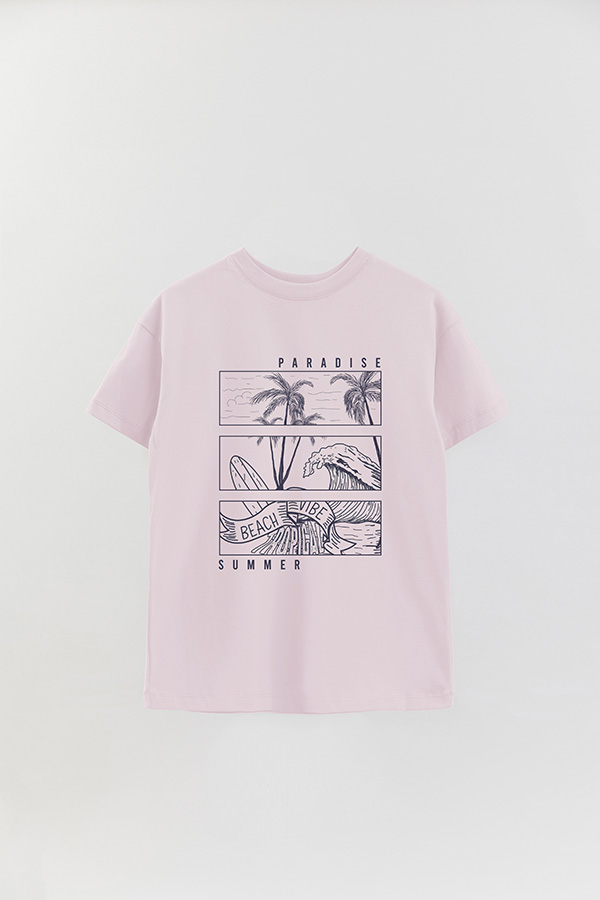 REMERA OVER ESTAMPADA PARADISE 2