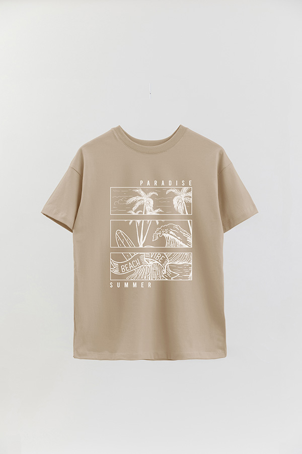 REMERA OVER ESTAMPADA PARADISE 2