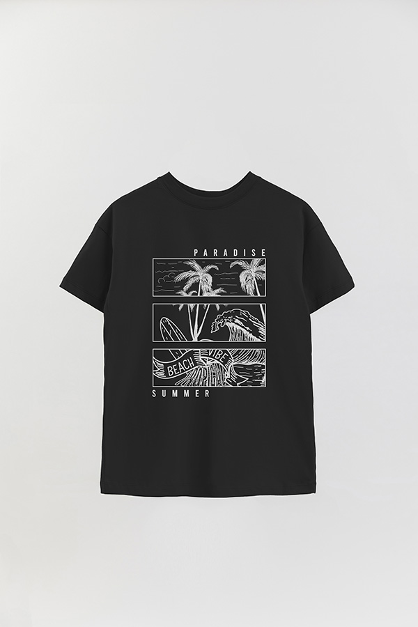 REMERA OVER ESTAMPADA PARADISE 2