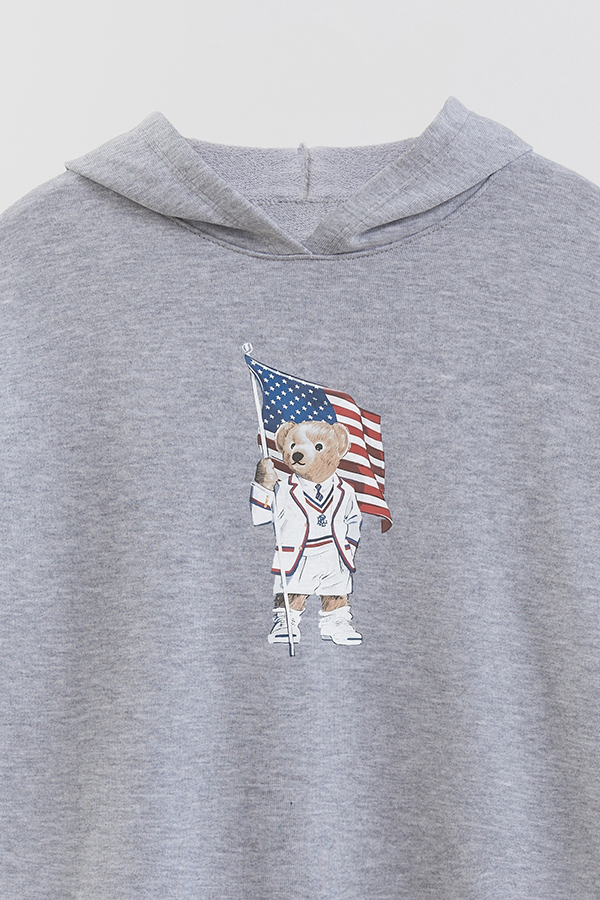 HOODIE RUSTICO KID BEAR USA FLAG 1