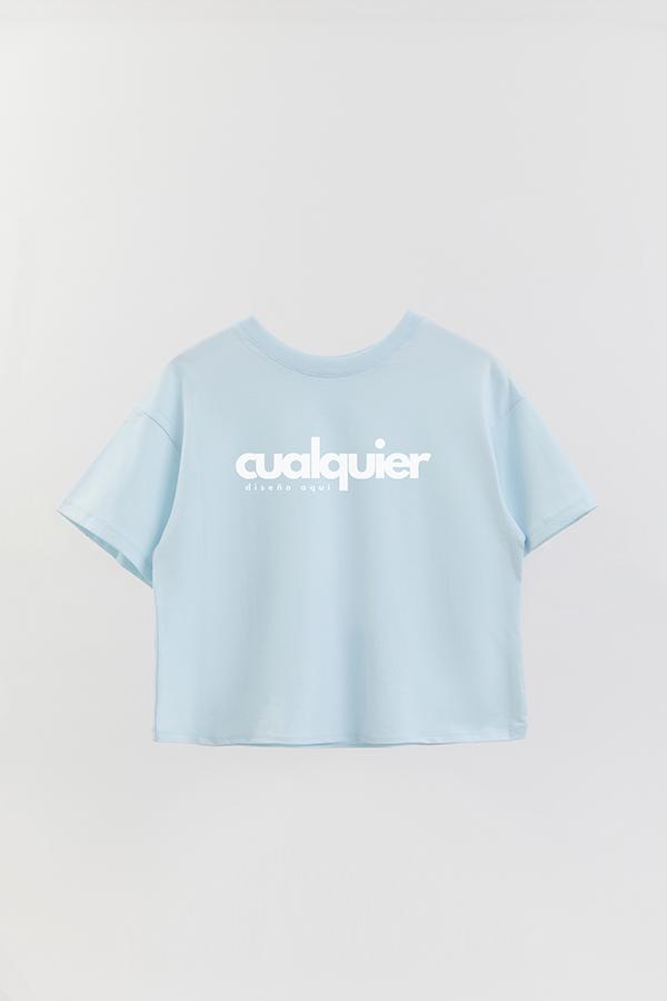 REMERA CROP CON LOGO