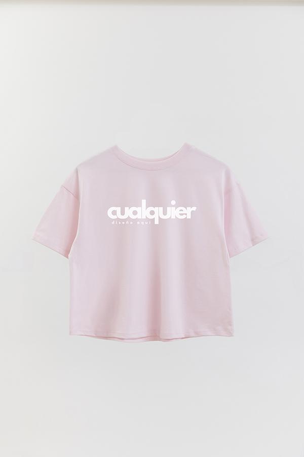 REMERA CROP CON LOGO