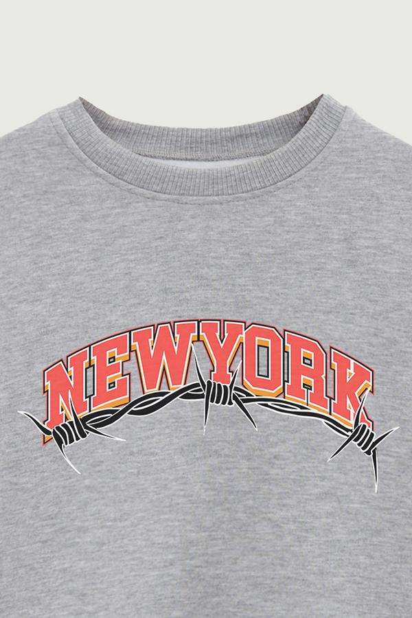 BUZO CREWNECK ESTAMPADO STREET MOOD NEW YORK