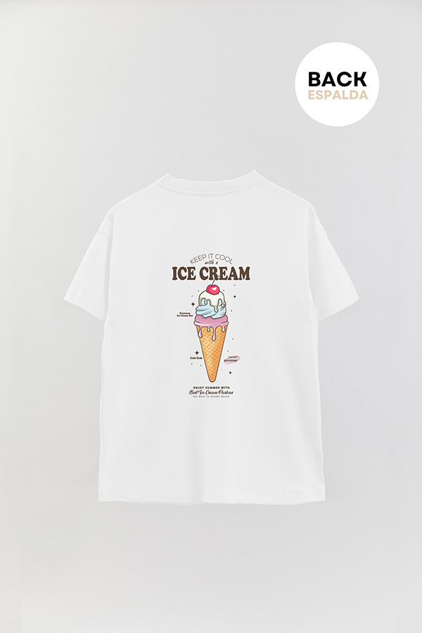 REMERA OVER FB ESTAMPADA KEEP IT COOL