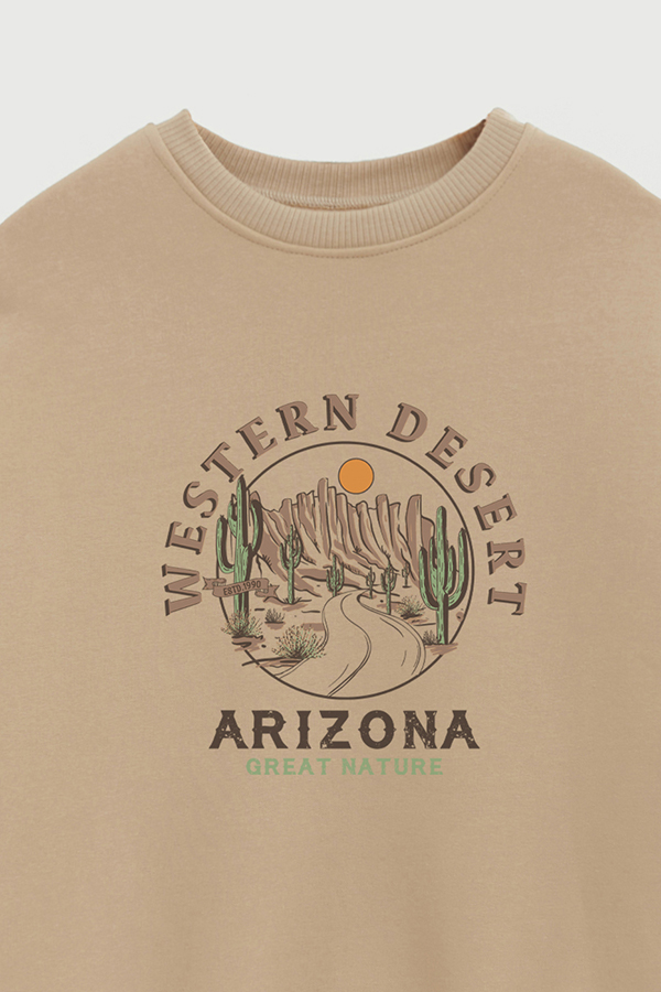 BUZO CREWNECK ESTAMPADO WESTERN GREAT NATURE