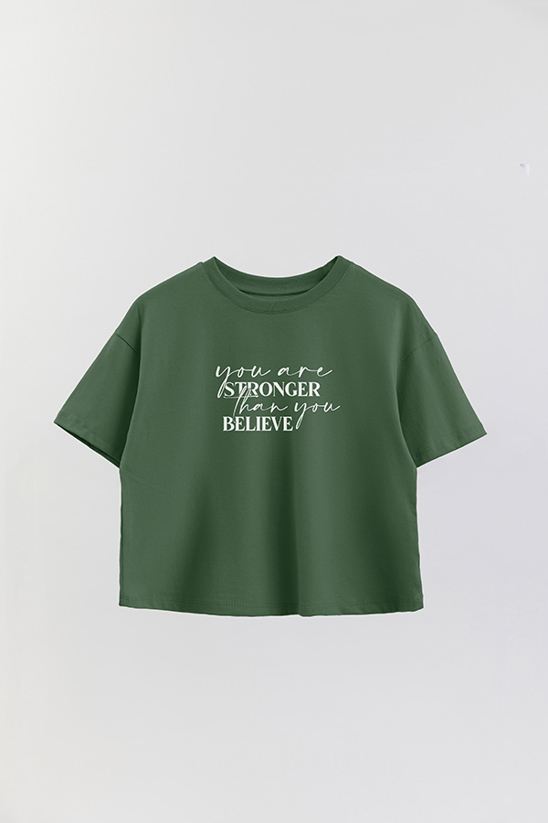 REMERA CROP ESTAMPADA ML STRONGER