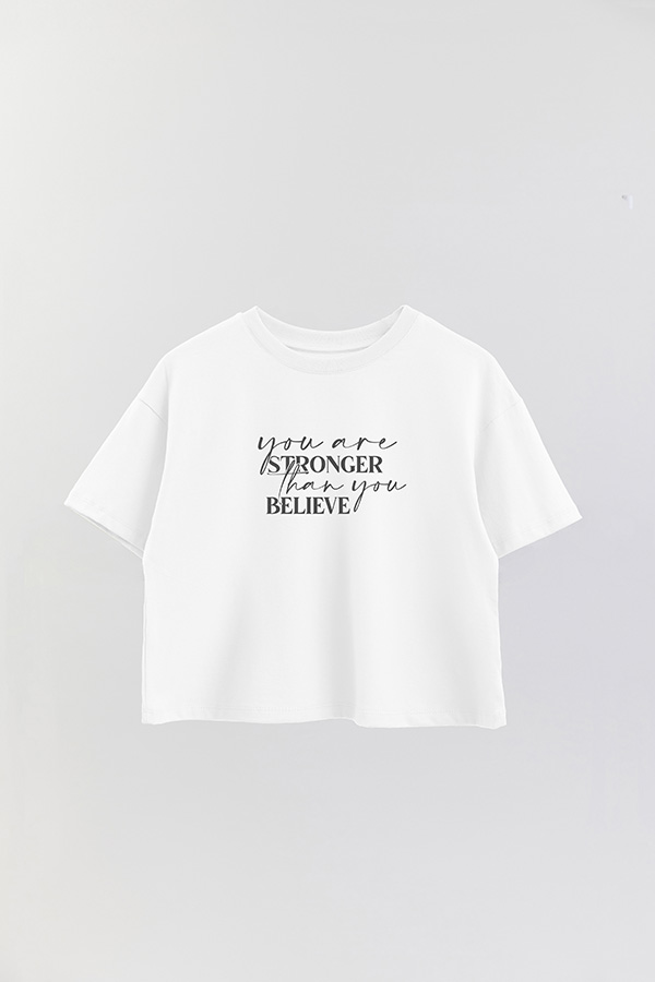 REMERA CROP ESTAMPADA ML STRONGER
