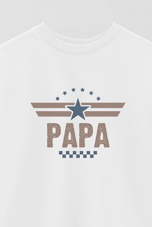 REMERA OVER ESTAMPADA DDP TOP GUN DAD