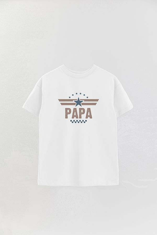 REMERA OVER ESTAMPADA DDP TOP GUN DAD