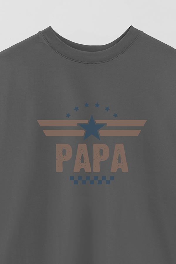 REMERA OVER ESTAMPADA DDP TOP GUN DAD