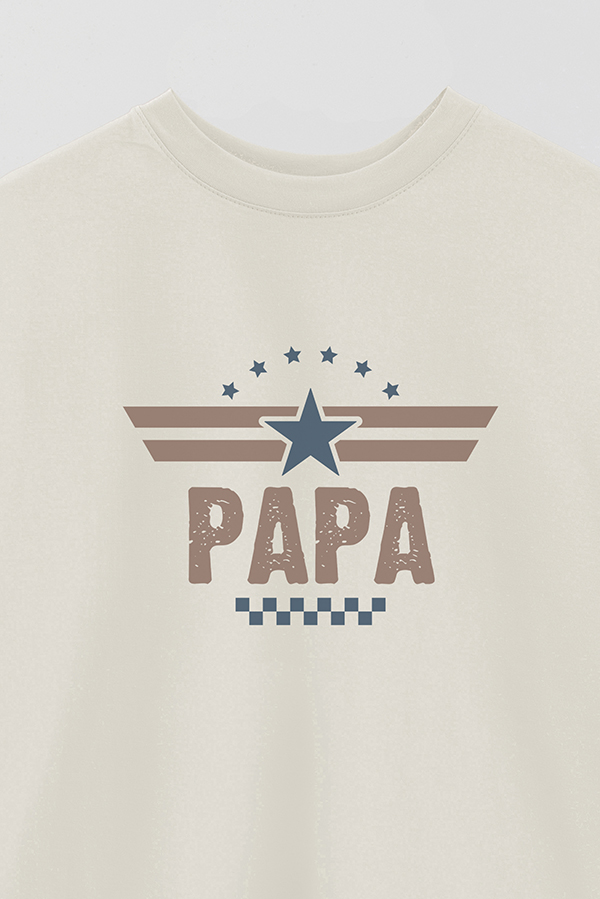 REMERA OVER ESTAMPADA DDP TOP GUN DAD