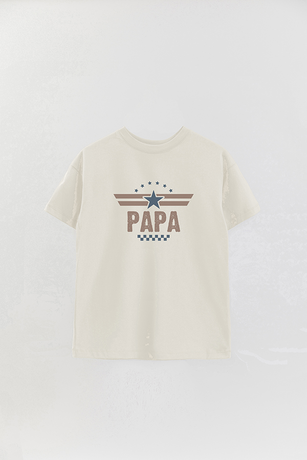 REMERA OVER ESTAMPADA DDP TOP GUN DAD