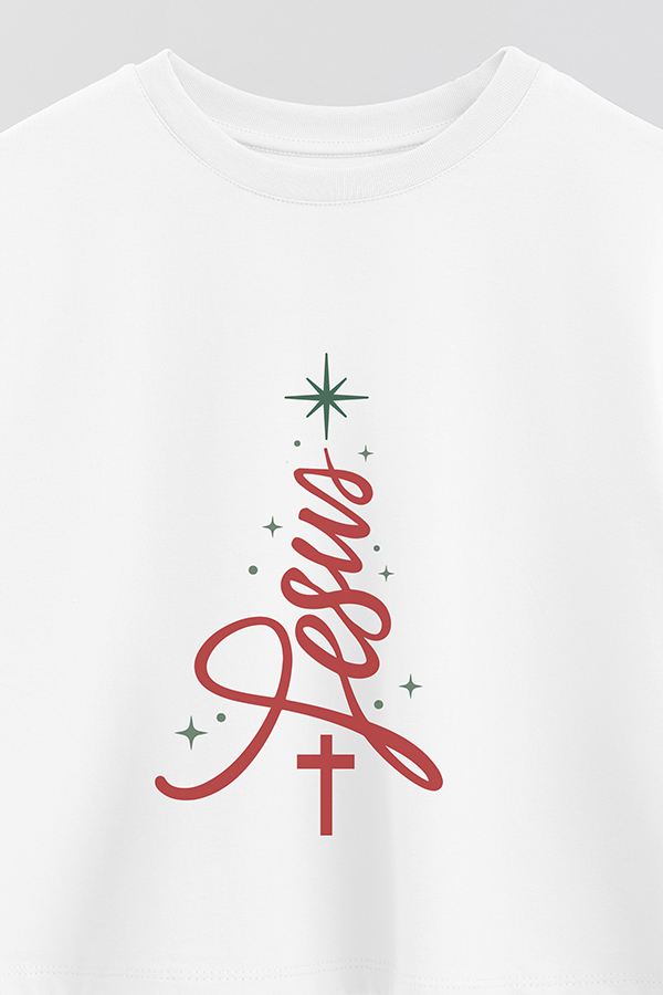 REMERA CROP JESUS