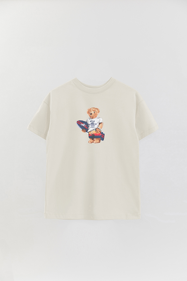 REMERA OVER ESTAMPADA UNISEX BEAR SURFER