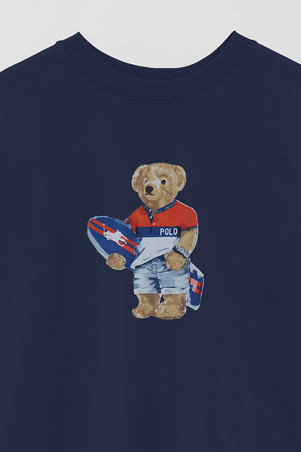 REMERA OVER ESTAMPADA UNISEX BEAR SURFER