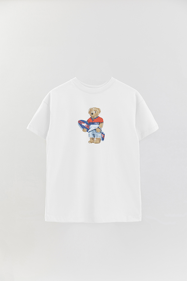 REMERA OVER ESTAMPADA UNISEX BEAR SURFER