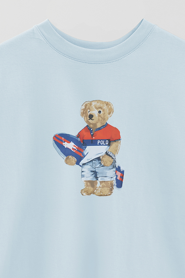 REMERA OVER ESTAMPADA UNISEX BEAR SURFER
