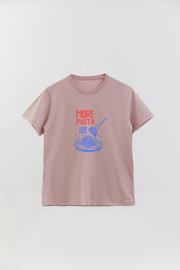 REMERA BASICA ESTAMPADA HD MORE PASTA