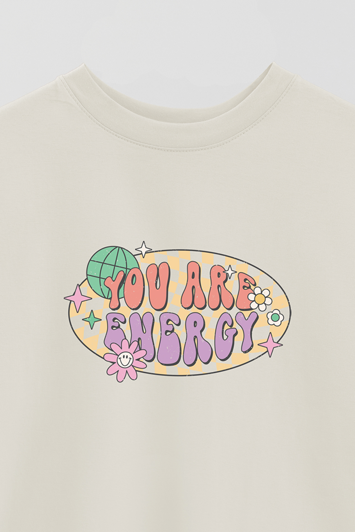 REMERA OVER ESTAMPADA RT2 YOU ARE ENERGY