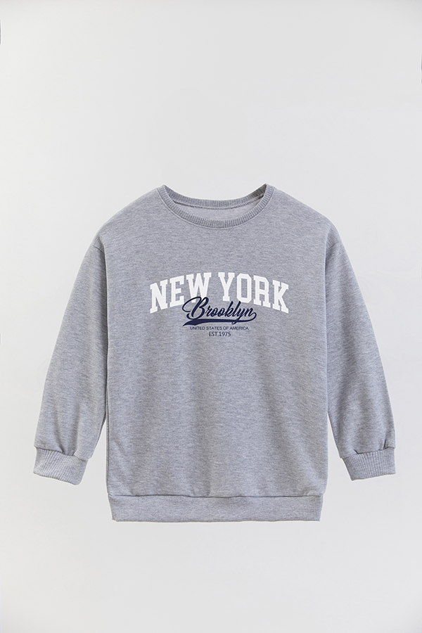 BUZO CREWNECK RUSTICO VARSITY GIRL BROOKLYN