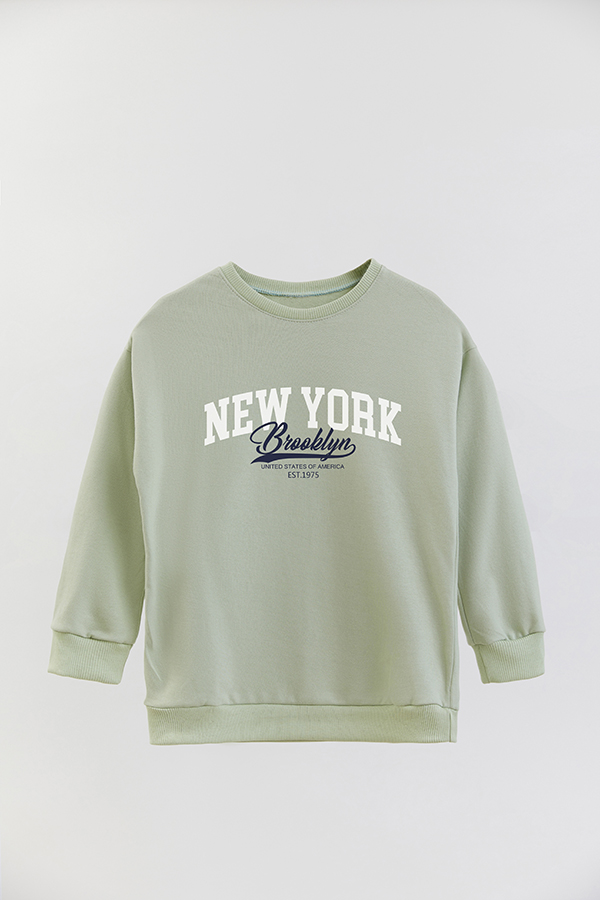 BUZO CREWNECK RUSTICO VARSITY GIRL BROOKLYN