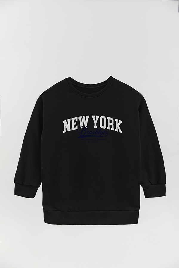 BUZO CREWNECK RUSTICO VARSITY GIRL BROOKLYN