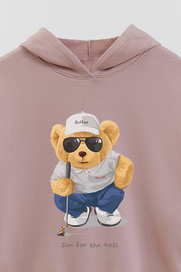HOODIE RUSTICO KID TEDDY AIM FOR THE GOAL